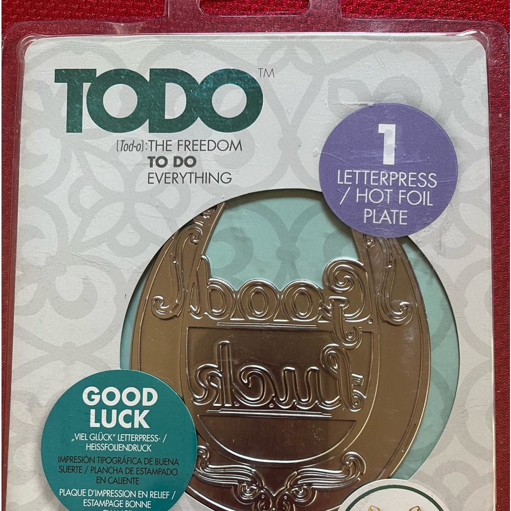 TODO Letterpress/Hotfoil plate